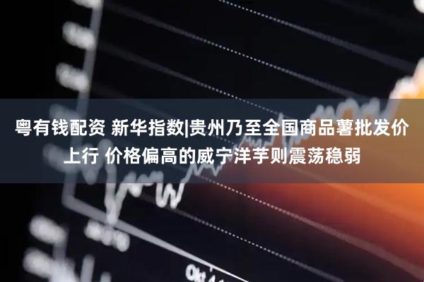 粤有钱配资 新华指数|贵州乃至全国商品薯批发价上行 价格偏高的威宁洋芋则震荡稳弱